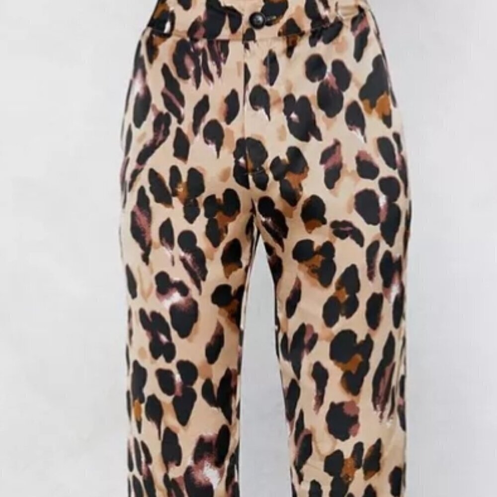 Nasty Gal Inc. So Fierce Animal Print Trousers